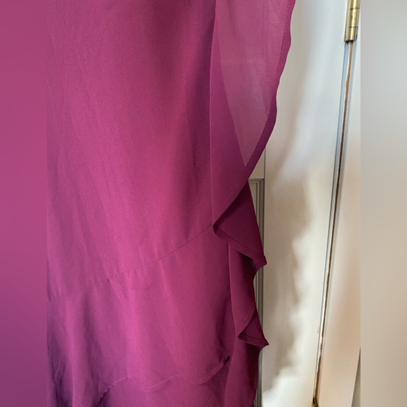 Gorgeous Lulus Lace Up High Low Maxi VNeck Spaghetti Strap Size S - Picture 9 of 16